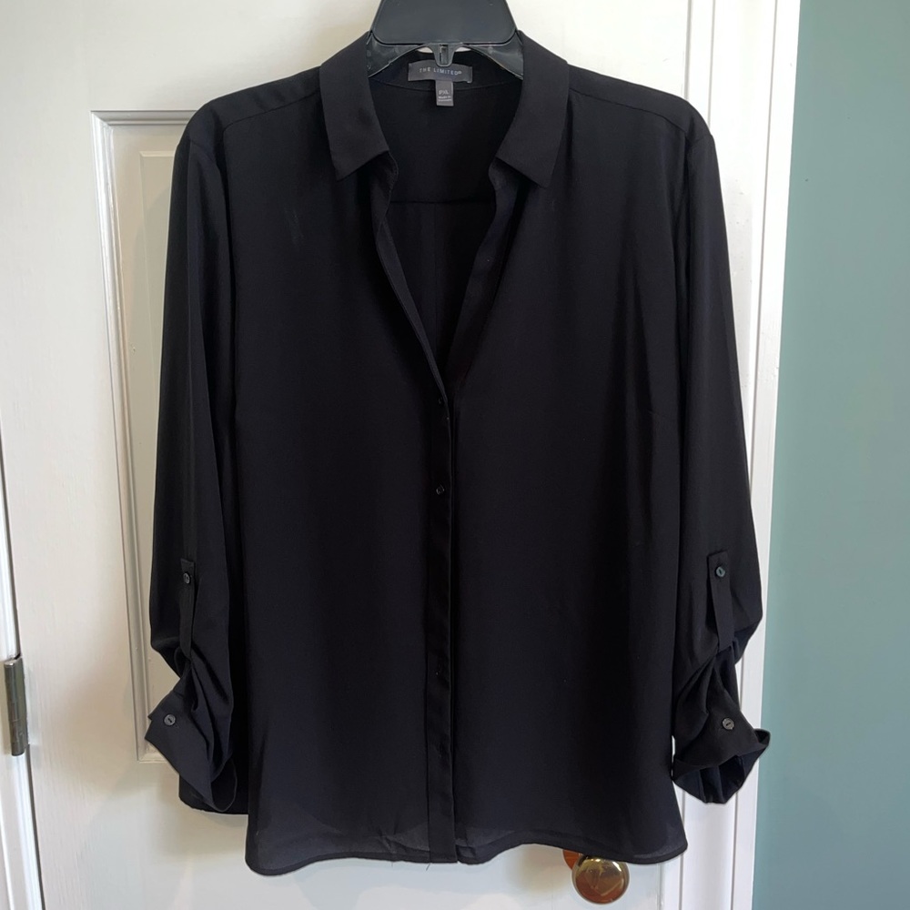 The Limited black button down shirt
